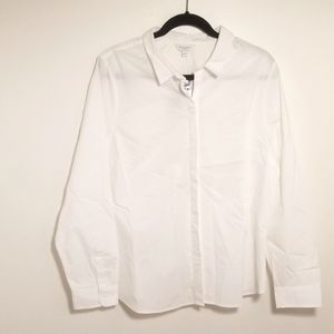 NEW White button down blouse